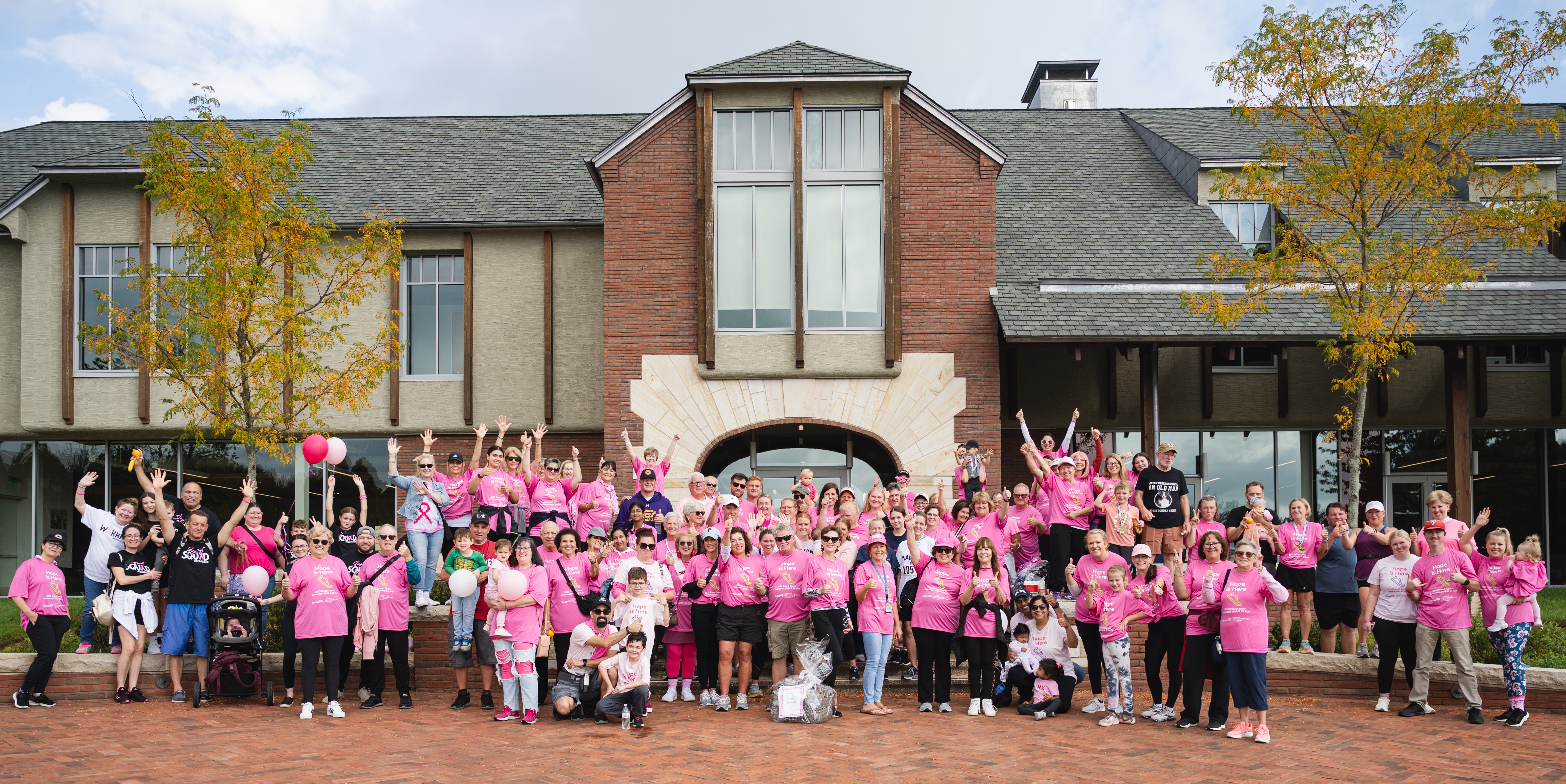 2023 Hope is Here Breast Cancer Awareness Group Photo